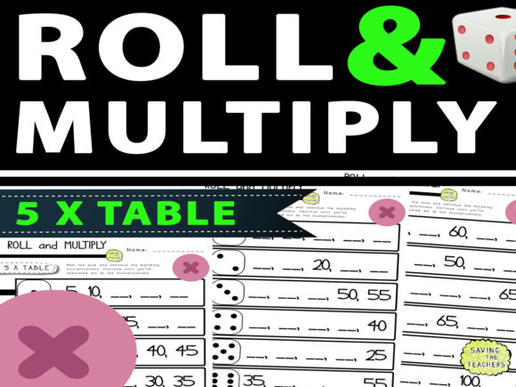 5 Times Table Multiplication Dice Game: Turning Fluency Practice into Play