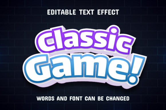 Classic Game 3D Text Effect for Creative Projects