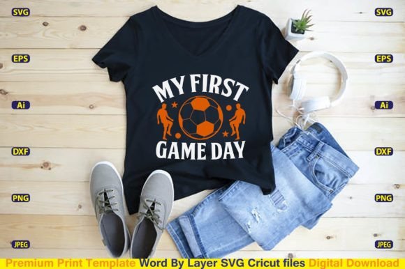 Crafting Game Day Spirit: A Complete Guide to the My First Game Day Football SVG Digital Download