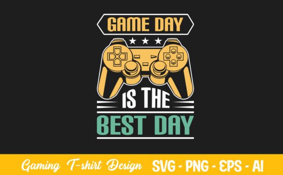 Elevating Print-on-Demand Portfolios with the Game Day is the Best Day T-Shirt Design