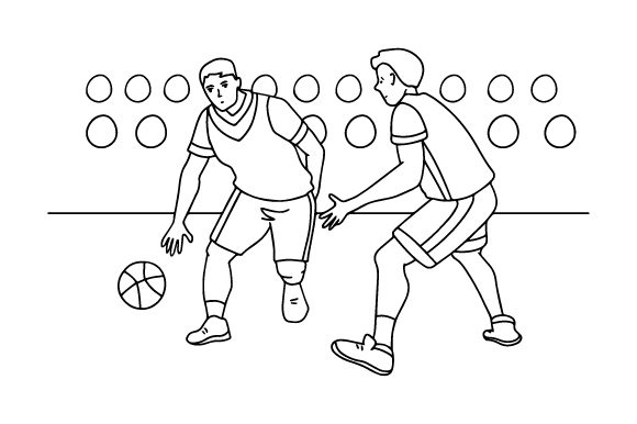 Evaluating Basketball Game Coloring Page Designs and Formats