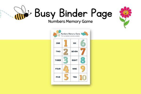 Evaluating the Numbers Matching Game for Early Learning