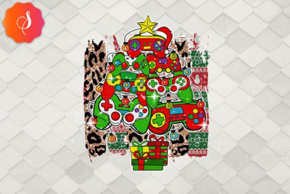 Game Controller Christmas Tree PNG Design Guide