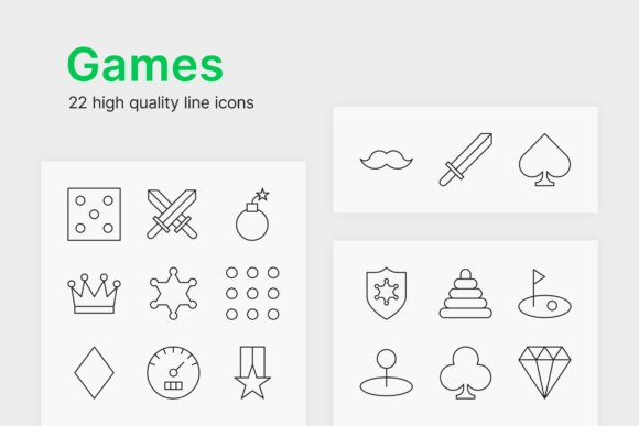 Game Icons: A Versatile Vector Set for Modern Design