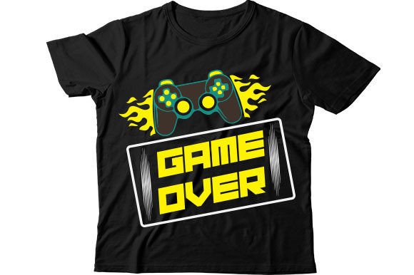 Game Over T Shirt: Elevating Retro Gaming Apparel with Premium Digital Assets