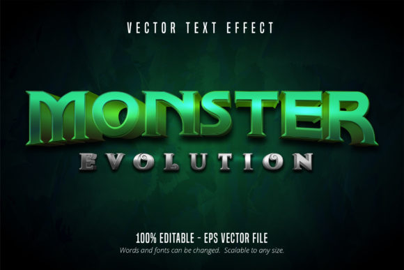 Game Style Editable Text Effect - Monster: Bringing RPG Aesthetics to Your Design Projects